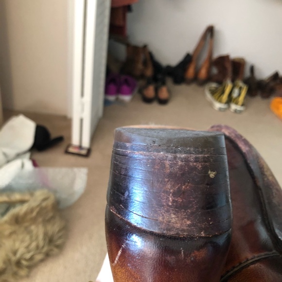 Women’s Vintage brown Lucchese cowboy boots size 8 - Picture 5 of 11